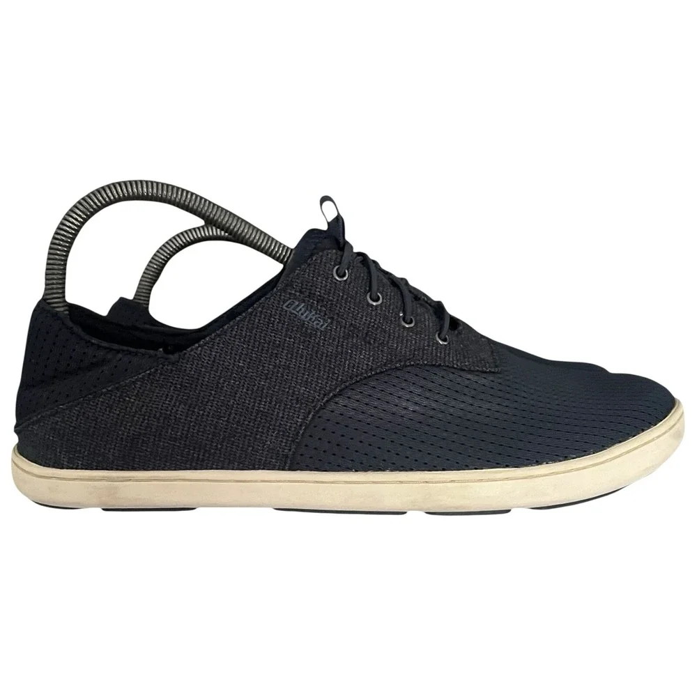 OluKai Nohea Moku Mens 9 Night Navy Blue Mesh Boat Shoes Sneakers‎ 10283-6H6H